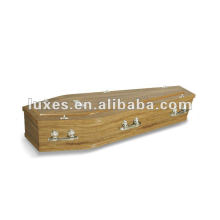 Funeral wooden coffin